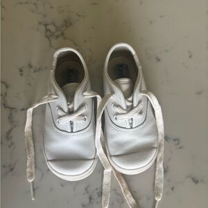 Keds white leather shoes size 7